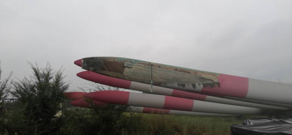 張北基地退役葉片、機(jī)艙處置現(xiàn)場(chǎng)